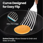 Stainless Steel Fish Spatula Set – 1 Large Fish Turner + 1 Small Metal Spatula - Image 3