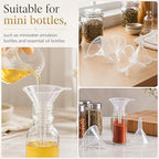 Hoolerry 100 Pcs Small Funnel for Filling Small Bottles Clear Plastic Mini - Image 6
