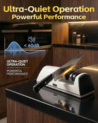 Professional Electric Knife Sharpener, 3-Stage High-Grit Diamond Sharpening - Image 9