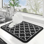 WISELIFE Dish Drying Mat Super Absorbent Drying Mat Large Dish Drying Mats by WiseLife