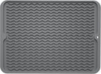 ZLR Silicone Dish Drying Mat for Kitchen Counter, Eco-Friendly Fast Dry Dish Mat by ZLR