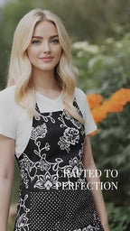 Vintage Floral Apron for Women - Image 7