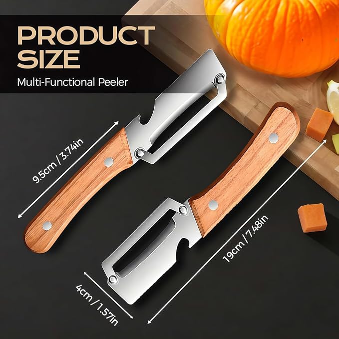 2Pcs Multifunctional Vegetable Peeler - Image 7