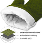 KEGOUU Oven Mitts and Pot Holders 6pcs Set, Kitchen Oven Glove High Heat - Image 3