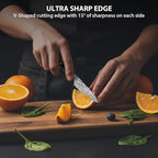 MOSFiATA 4 Inch Paring Knife, Kitchen Knife Fruit Knives - Image 6