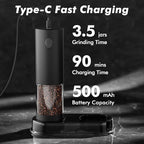 Electric Salt and Pepper Grinder Set, USB Rechargeable Automatic Pepper Mills - Image 2
