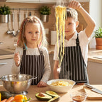 2 Pack Stripes Kids Apron, Kids Cooking Aprons - Image 6