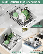 Expandable Dish Drying Rack for in-Sink, and Counter Use, Dish Drainer - Image 2
