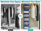 YOUDENOVA Hanging Closet Organizer, 6-Shelf Closet Hanging Storage Shelves - Image 5