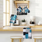 Jingmore 6 Pcs Kitchen Decor Set Accessory Farmhouse Kitchen Towels Pot Holders - Image 3