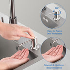 Husfunov Soap Dispenser for Kitchen Sink, Built in Sink Soap Dispenser - Image 6