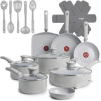 T-Fal Refresh Ceramic Pots and Pans Set, 20-Piece Nonstick Cookware Set by T-falbrand