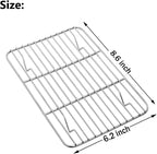 E-far Small Baking Rack Set of 2, Stainless Steel Metal Roasting Cooking Racks - Image 2