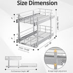 ZOINLIY Pull Out Cabinet Organizer, Versatile Slide Out Kitchen Organizers and - Image 4
