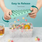 Optish 3 Pack Ice Trays for Freezer, Round Ice Cube Mold, Circle Ice Maker for - Image 3