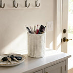 Rattan Jars, Rattan Desk Organizer, Bathroom Essentials Accessories Decor - Image 8