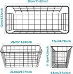 MaraFansie Hanging Kitchen Baskets Wire Storage Basket Over the Cabinet Door - Image 7