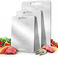 Cutting Board, 316L Food-Grade Stainless Steel Cutting Board Set of 3 | by YANGVVIAHighQualityLighter