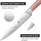 YOTSUBA Japanese Carving Knife and Fork Set, Razor-Sharp German Stainless Steel - Image 4