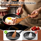 Wooden Spoons for Cooking, Comfortable Grip Wooden Cooking Utensils Set - Image 4