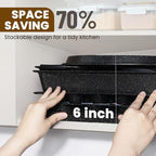 Kikcoin 22 PCS Nonstick Baking Pans Set, Stackable Bakeware Sets - Image 6