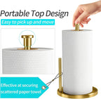 Paper Towel Holder Countertop, Standing Paper Roll Holder - Image 2