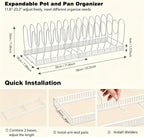 Expandable Pot and Pan Organizer - Image 2