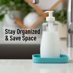 Zulay Kitchen Small Silicone Sponge Holder – Space-Saving Sink Organizer Tray - Image 6
