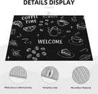 Black Ink Dish Drying Mats for Kitchen Counter, Large 18"x24" Dish Mats for - Image 4