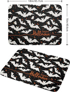 Halloween Black Bats Dish Drying Mat 16x18 Inch Happy Halloween Spooky Bat - Image 2