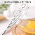 NileHome Mini Whisks Stainless Steel Whisk Set 5" 7" Kitchen Small Wisk Balloon - Image 6