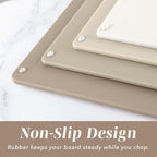 COOK WITH COLOR Non-Slip Cutting Board Set – Kitchen Essentials with Easy Grip - Image 3
