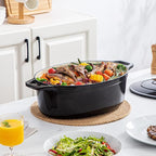 vancasso Enameled Cast Iron Oval Dutch Oven, 9.3 Quart - Image 8