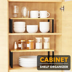 SpaceAid Cabinet Shelf Organizers 8 Pack, Kitchen Counter Rack Shelves Riser - Image 3