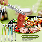 4Pcs Stainless Steel Kitchen Tongs - Image 5