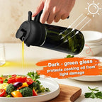 mqnxoi Oil Sprayer for Cooking, 2 in 1 Olive Oil Dispenser Bottle for Kitchen - Image 3
