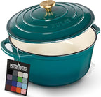 Zulay Kitchen 6.4 Quart Enameled Cast Iron Dutch Oven Pot by ZulayKitchen