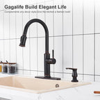 GAGALIFE Kitchen Sink Soap Dispenser Oil Rubbed Bronze, Under Sink Soap - Image 3