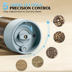 Electric Salt and Pepper Grinder Set Automatic Battery Pepper Mill Shakers - Image 2