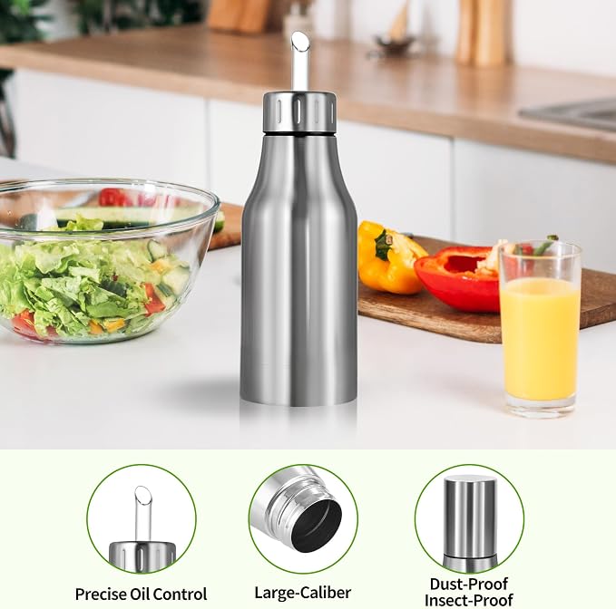 Stainless Steel Oil Dispenser Bottle - Image 2