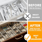 SpaceAid Bamboo Drawer Dividers - Image 2