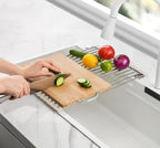 Tomorotec 17.7" x 12.5" Roll Up Dish Drying Rack Over Sink Drying Rack Sink - Image 7
