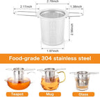 Tea Infuser, Evmliy Stainless Steel Tea Strainer Sitting in Mugs, Tea Infusers - Image 2