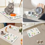 Bloss Dish Drying Mat, 12.2"x19.7" Absorbent Coffee Bar Mat - Image 4