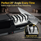 Electric Knife Sharpener for Kitchen – Professional 3-Stage 100% Diamond System - Image 4