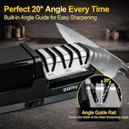 Electric Knife Sharpener for Kitchen – Professional 3-Stage 100% Diamond System - Image 4