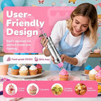 Cake Decorating Tools Supplies Kit: 164pcs Baking Accessories, Dessert Piping - Image 2
