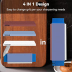 Knife Sharpening Stone, tri stone knife sharpener, 3 Sides Grit 400/1000/5000 - Image 3
