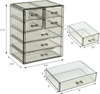 Sorbus Acrylic Makeup Organizer Set, 7-Drawer Vanity & Countertop Cosmetic - Image 3