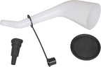 Lisle 18232 Offset Funnel with Cap & Lid Black by Lisle